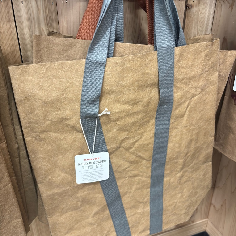 Trader Joe's Washable Paper Tote Bag